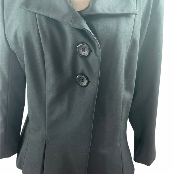 Isaac Mizrahi Cropped Sleeve Pleated Suit Jacket - Picture 5 of 11